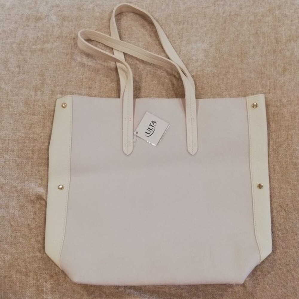 Ulta Beauty Large Cream Tote Bag NWT